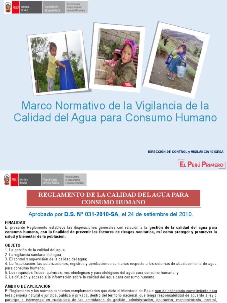 3-Normativa Vigilancia de La Calidad Del Agua para Consumo Humano | PDF ...