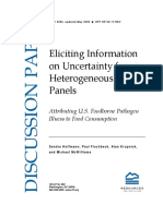 Eliciting Information On Uncertainty From Heterogeneous Expert Panels