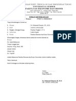 Format Surat Keterangan - Persyaratan Beasiswa, Kehilangan KTM, BPJS