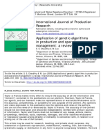 Genetic algorithms applications in production and operations management