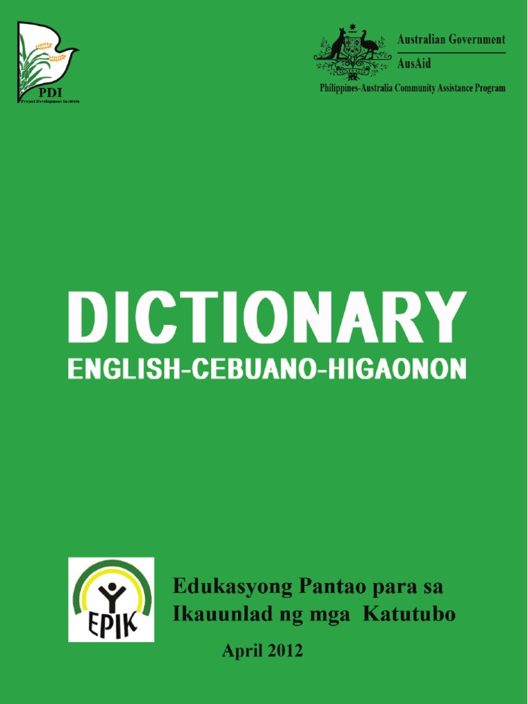 Dictionary (English Cebuano Higaonon) | PDF
