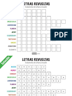 Letras revueltas fundamentos nueva jerusalén