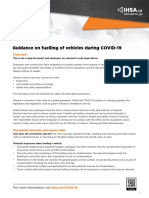 Guidance on vehicle fuelling COVID-19