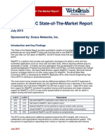 2015 Webrtc State-Of-The-Market Report: July 2015 Sponsored By: Sonus Networks, Inc