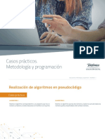 Realización de Algoritmos en Pseudocódigo PDF