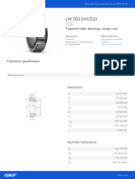 Tapered Roller Bearings, Single Row: Bearing Data Bearing Interfaces