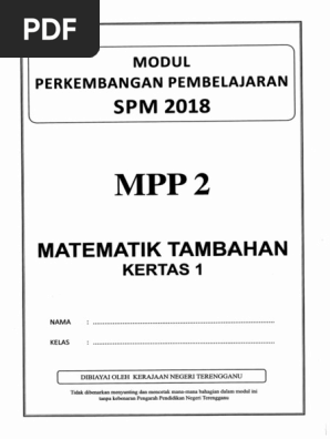 Kertas 1 Pep Pertengahan Tahun Ting 5 Terengganu 2018 Soalan Pdf