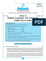 CBSE Board English - (Class-X) - Qs & Solutions