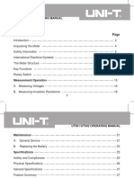 Ut501/Ut502 Operating Manual: Title