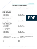 Logical reasoning worksheet conclusion