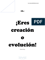 Eres Creacion o Evol Ución.. Cuál de Las Dos