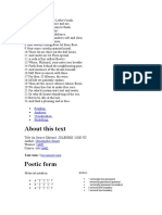 About This Text: Reading Analysis Visualization Modelling