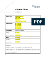 Assignment Cover Sheet: Bachelor of Business (Talented)