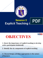 Session 5 - Explicit Teaching