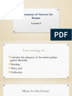 CE133-4 - LEC8 - Adjustments of Stresses For Beams PDF