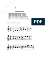 Music Theory 4 Worksheet No. 1: Part 1: Identify The Mode by Characteristics