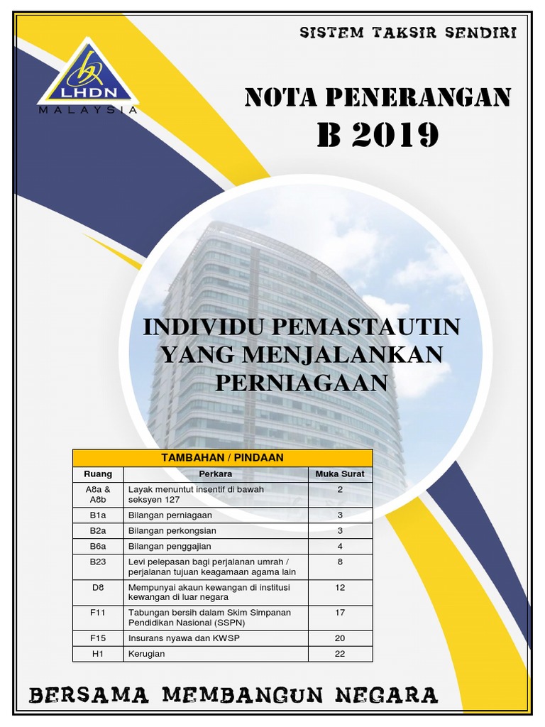 Nota Penerangan B2019 1 Pdf