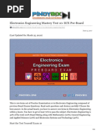 Electronics Engineering Mastery Test 10 ECE Pre-Board PDF