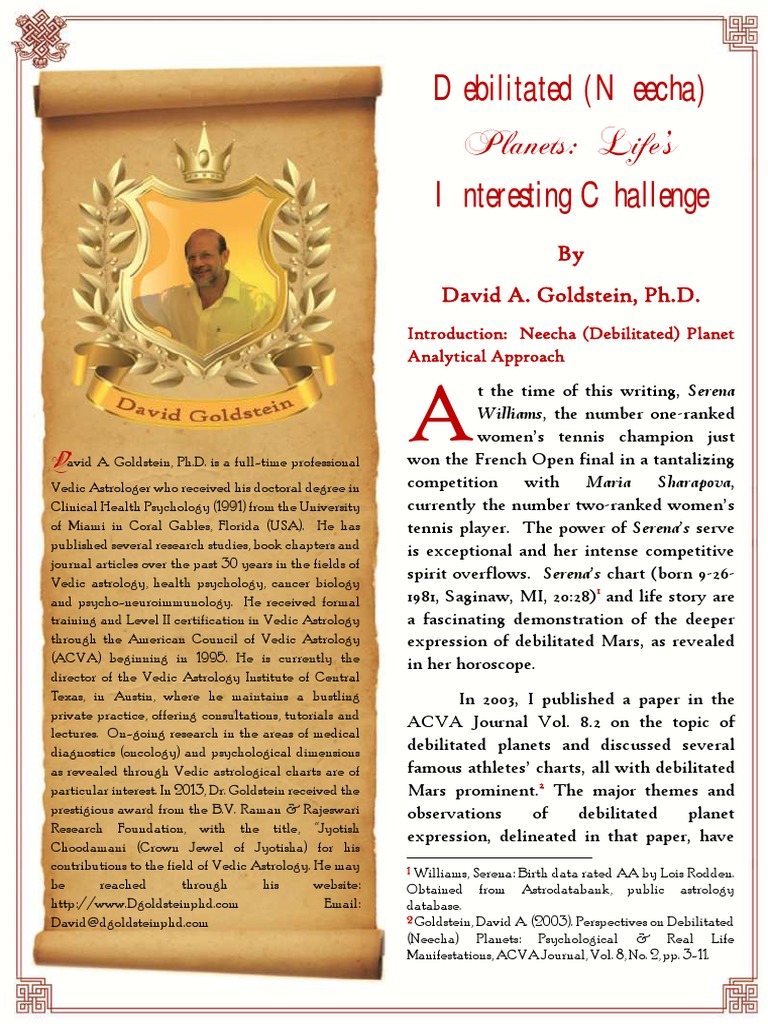 Analyzing Debilitated Planets in Astrology | PDF | Planets In Astrology ...