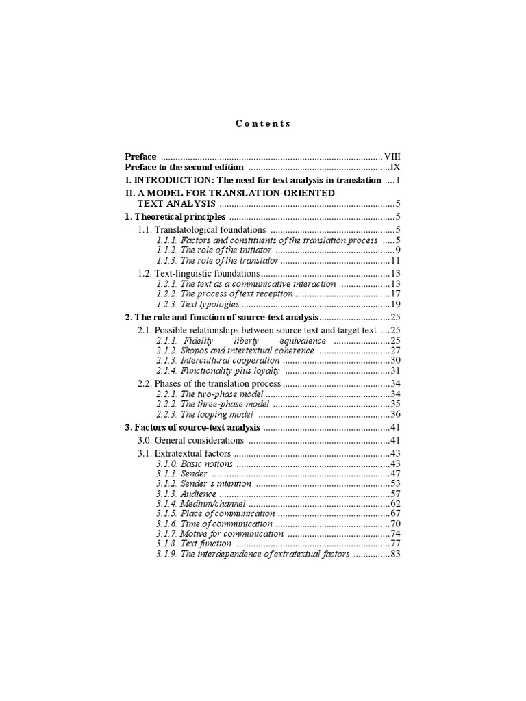 Christiane Nord - Text Analysis in Translation (1991) PDF