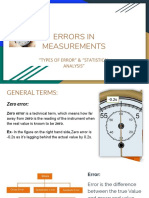 Errors and Statistical Analysis PDF