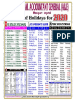 Holiday List 2020