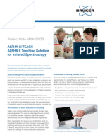 Product Note M191-05/20: Alpha-Ii/Teach ALPHA II Teaching Solution For Infrared Spectros