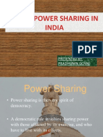 Topic-Power Sharing in India: Presented By: Pradhumn Goyal