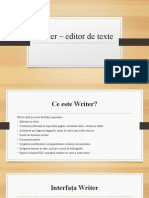 Writer – editor de texte