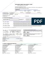 Learner Enrollment and Survey Form: A. Grade Level and School Information