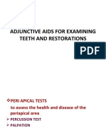 Adjunctive Aids For Examining Teeth and Restorations