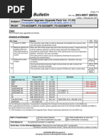 Service Bulletin: Firmware Upgrade (Upgrade Pack Ver. V1.02) FS-6030MFP, FS-6025MFP, FS-6025MFP/B