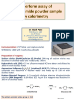 Practical Sulphonamides by Colorimetry