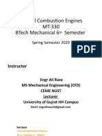 Internal Combustion Engines Mt-330 Btech Mechanical 6 Semester