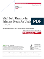 Vital Pulp Therapy in Primary Teeth