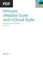 Vmware Vrealize Suite and Vcloud Suite: Licensing, Pricing, and Packaging