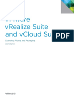 Vmware Vrealize Suite and Vcloud Suite: Licensing, Pricing, and Packaging