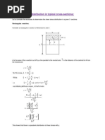 Shearing Stress Distribution in Typical Cross-Sections:: Rectangular X-Section