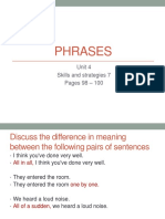 Phrases and Sentence Meaning