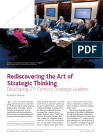 Rediscovering The Art of Strategic Thinking