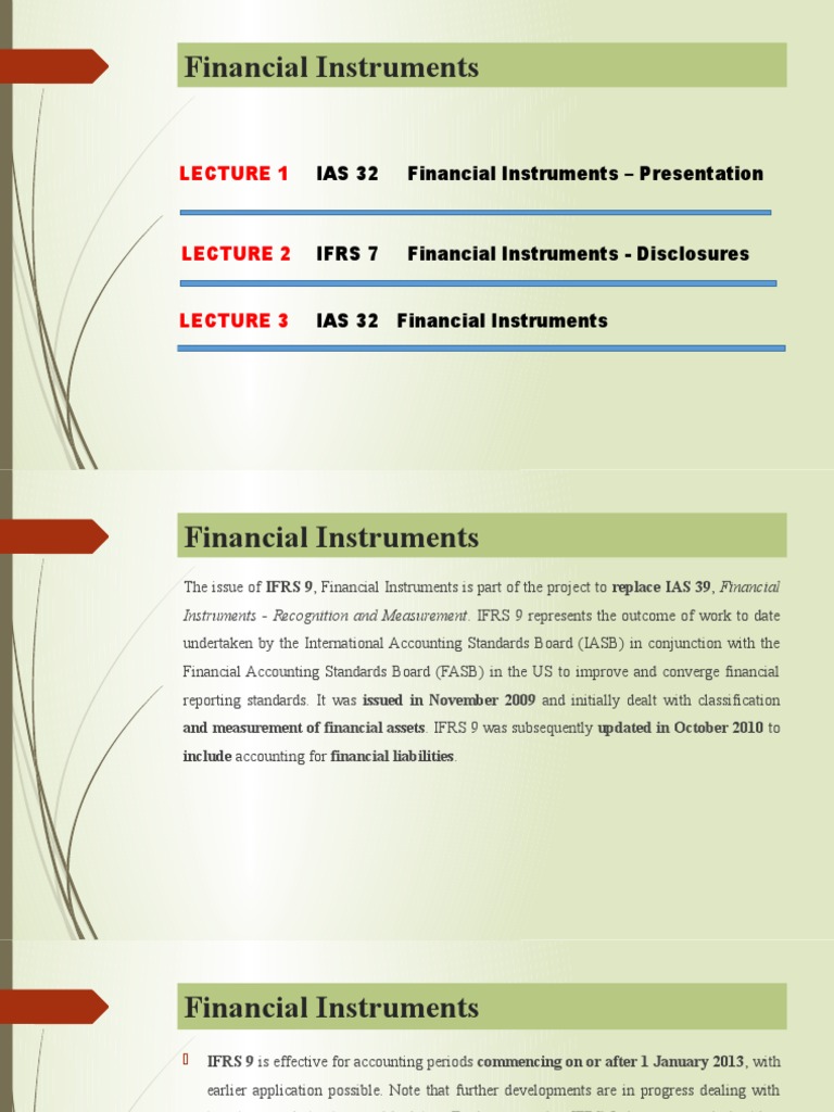8.ifrs 9 - Financial Instruments | PDF | Equity (Finance ...