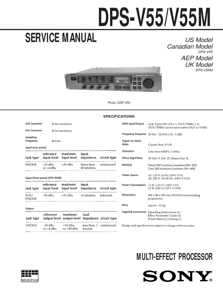 Sony Dps V55 V55m Manufactured Goods Equipment