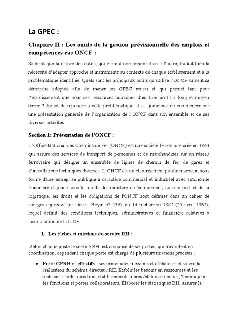 La GPEC | PDF | Gestion des ressources humaines | Recrutement