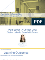 03 - Paid Social - A Deeper Dive - Twitter, LinkedIn, Snapchat Tumblr