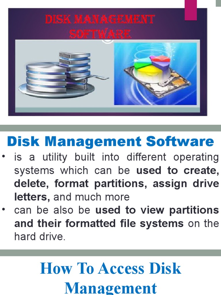 Manage & Optimize Disks with Software | PDF | System Software ...