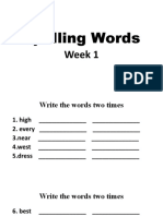 Spelling Words Week 1 Grade 3.pptx