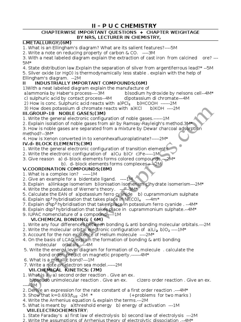 Download 2nd Puc Old Question Papers Pdf