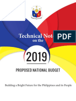 Technical Notes On The 2019 Proposed National Budget