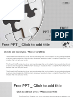 Last Piece of Jigsaw Puzzle PowerPoint Templates Widescreen