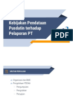 Kebijakan Pendataan Pusdatin Terhadap Pelaporan PT PDF